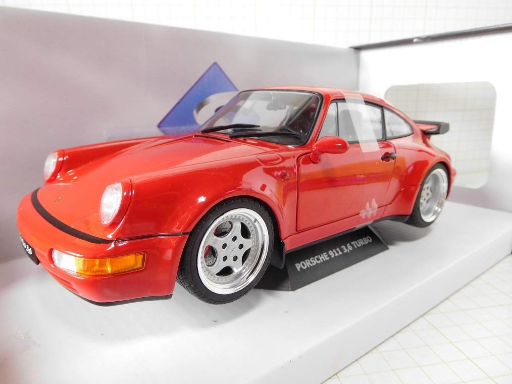 Amazon | ソリド 1/18 ポルシェ 911 964 3.6 ターボ レッド | ミニカー